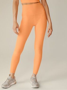 Beyond Yoga Caught In The Midi Spacedye Leggings Coral Orange High Rise XS
